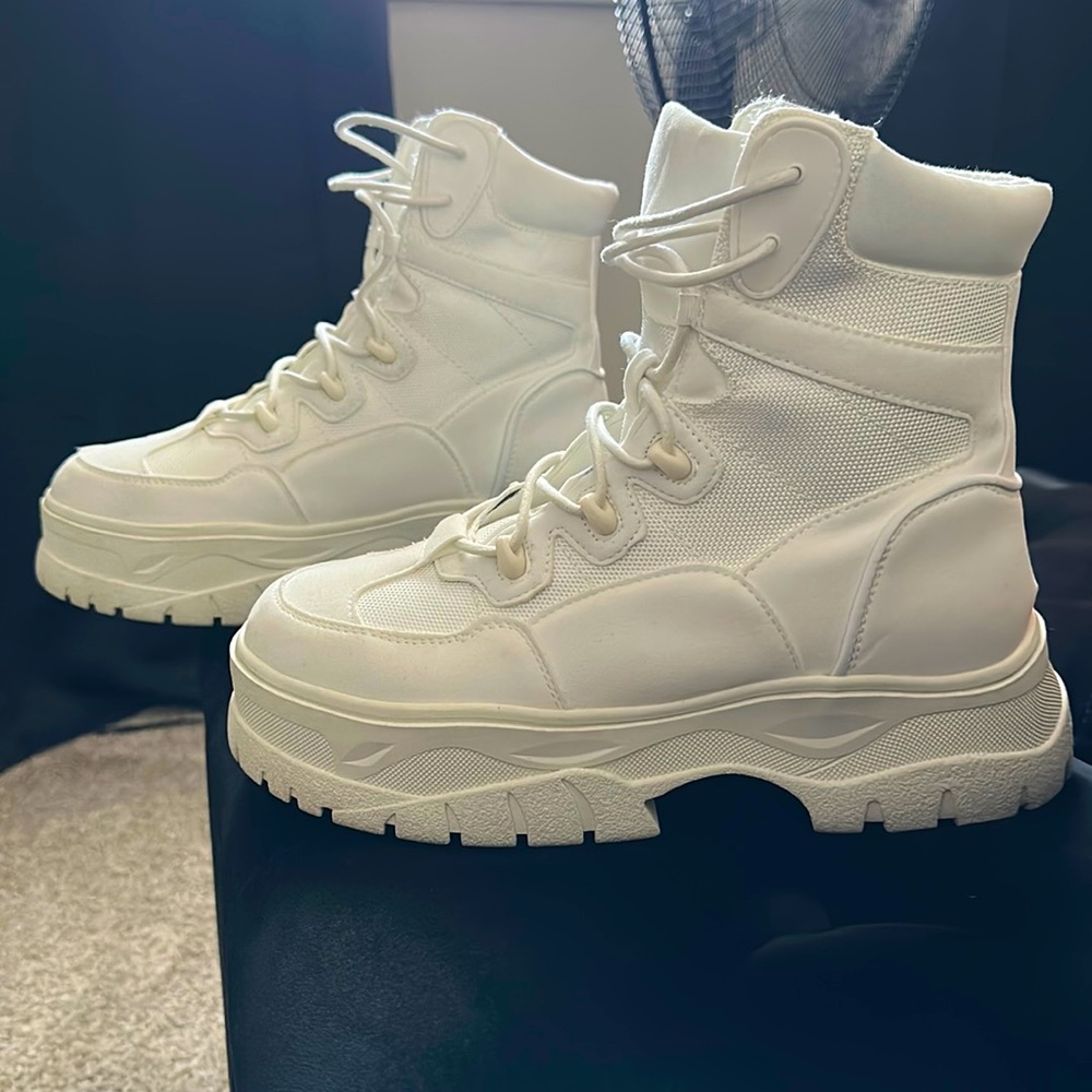 White ASOS Men Boots… only warn boots, two times.